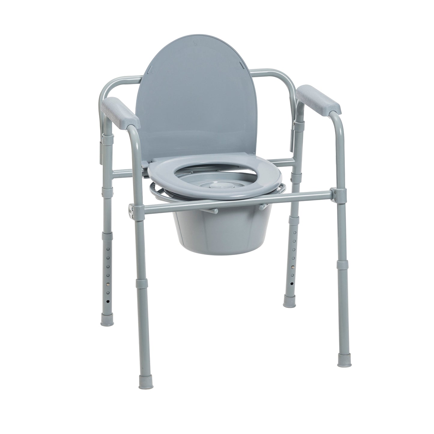 Drive Medical Steel Folding Bedside Commode