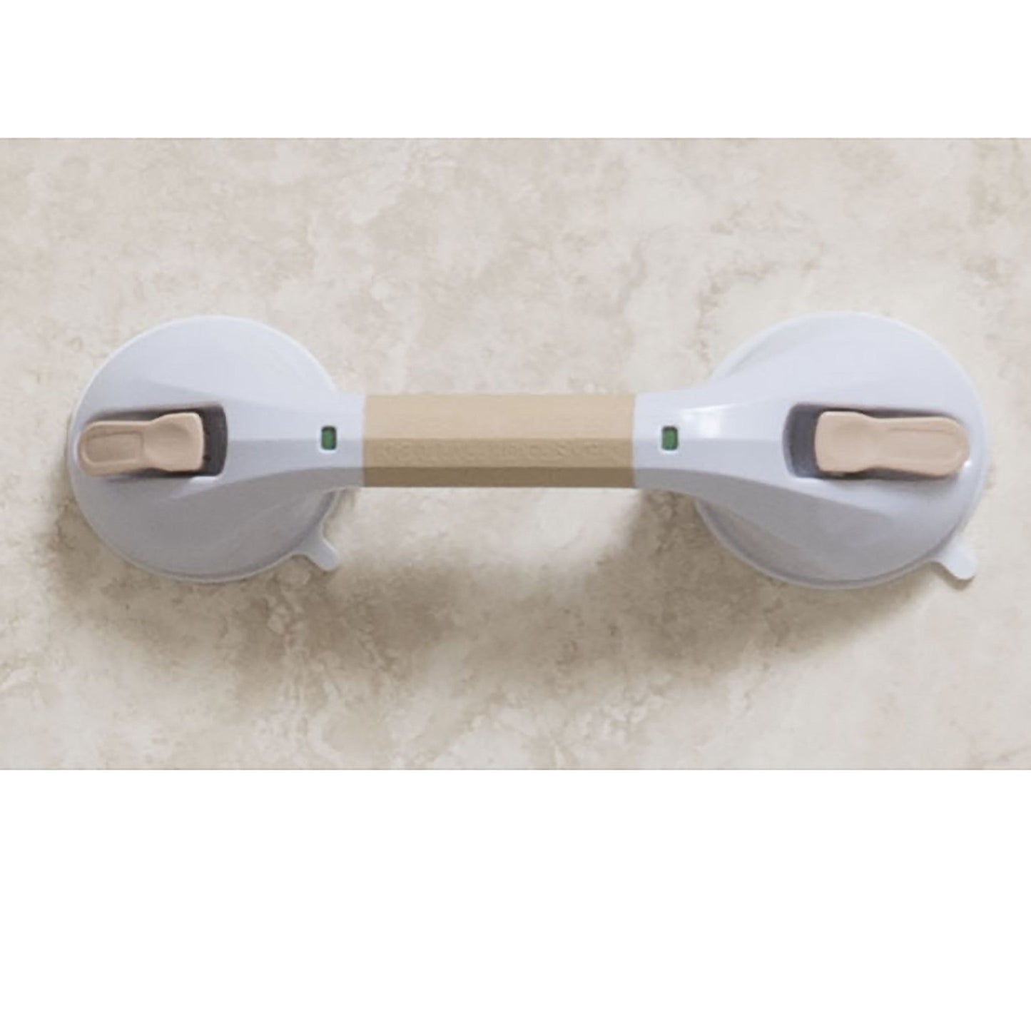 Drive Medical Suction Cup Grab Bar, 12", White and Beige