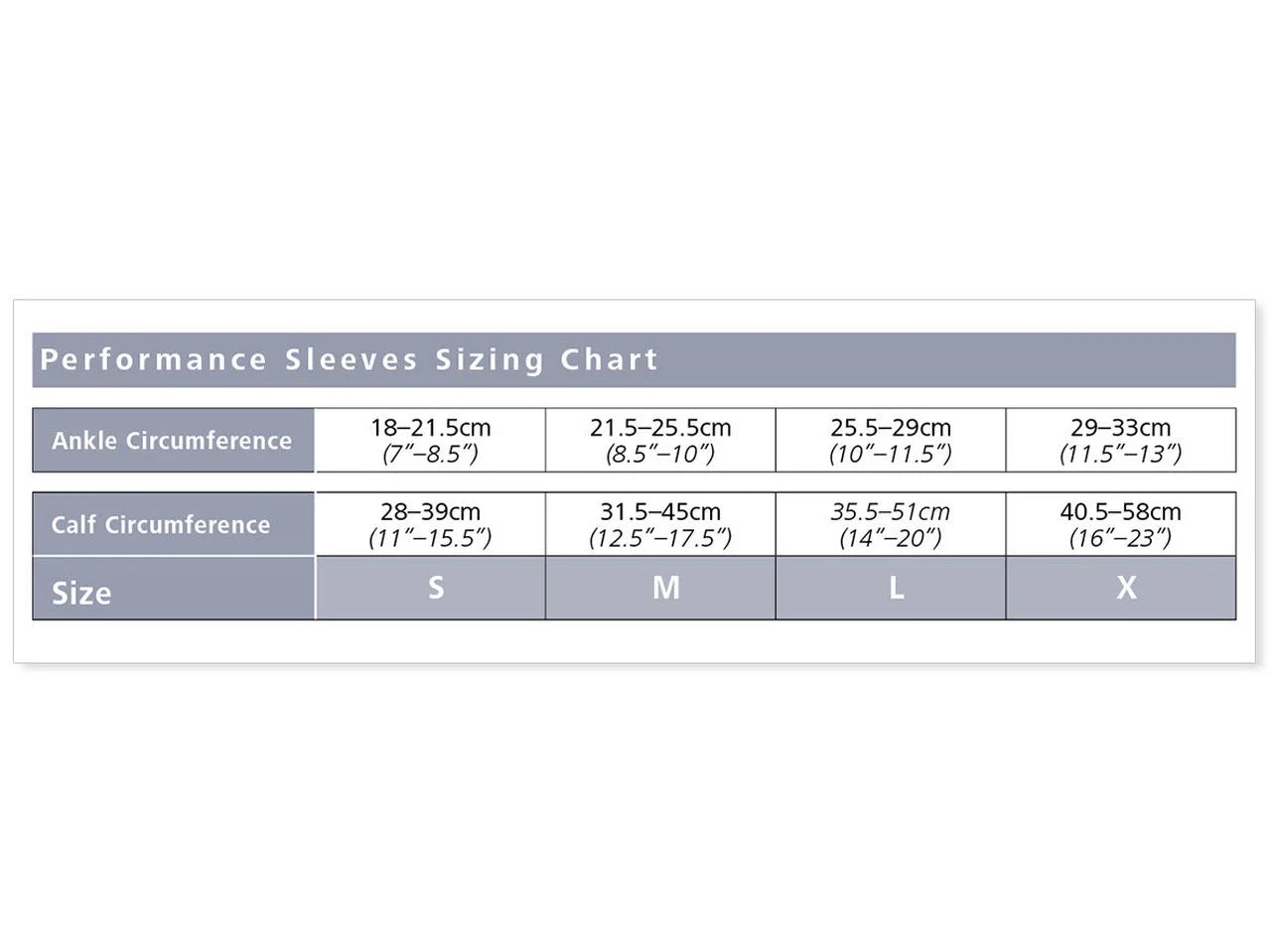 Performance Sleeves 20-30 mmHg