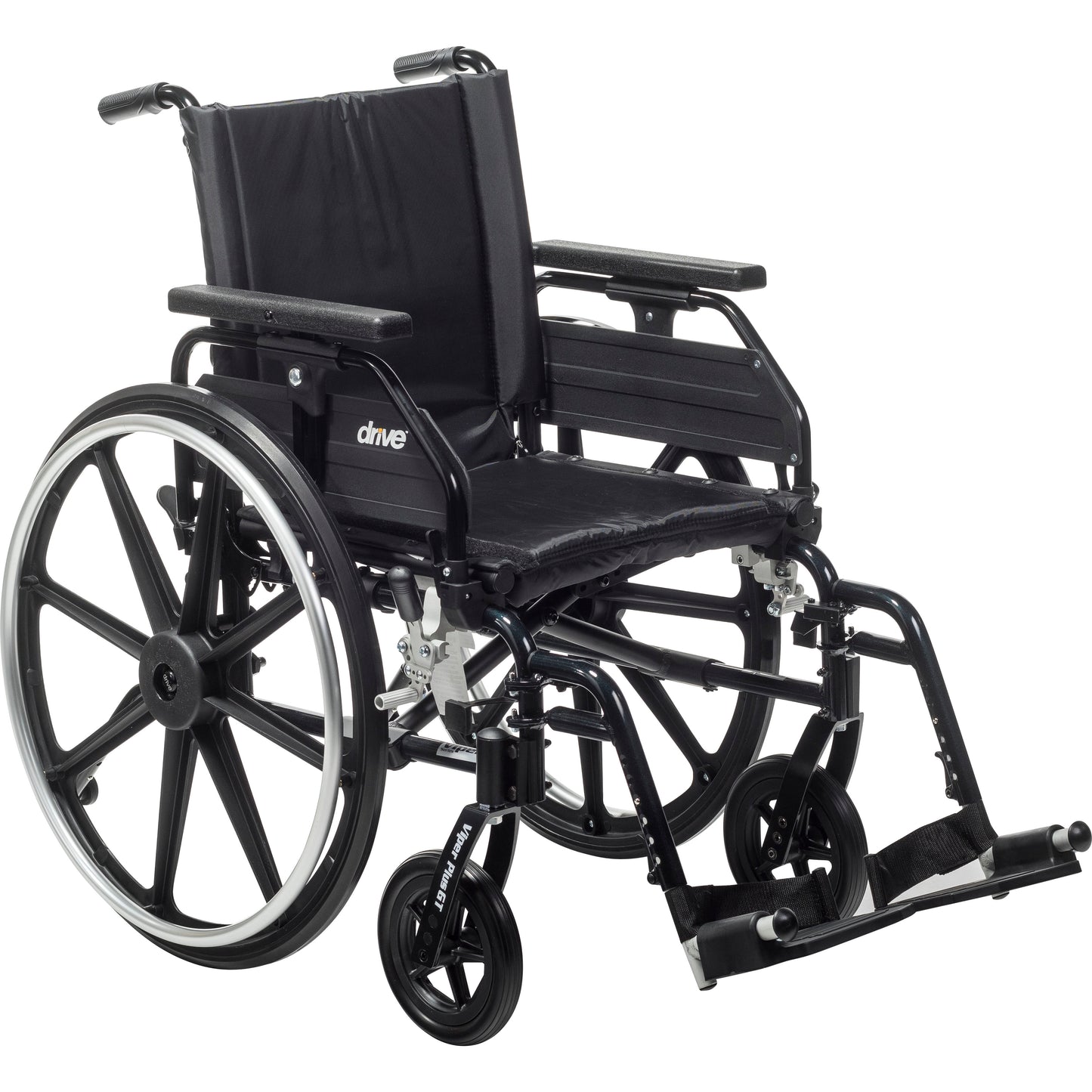 Drive Medical Viper Plus GT Wheelchair with Universal Armrests, Swing-Away Footrests, 18" Seat