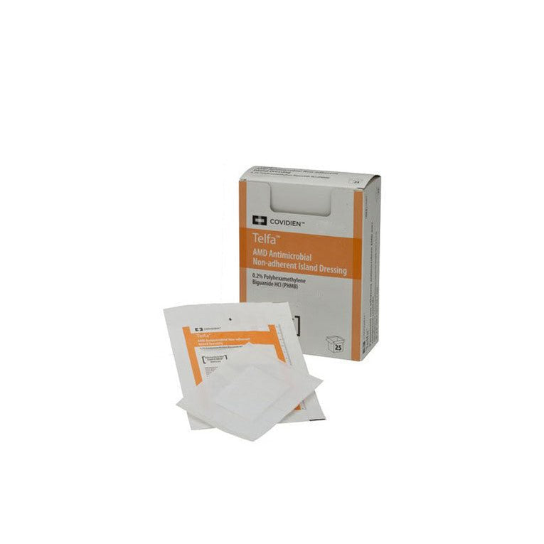 Telfa Amd Non-Adherent Pad, Antimicrobial,Sterile 3" X 8"