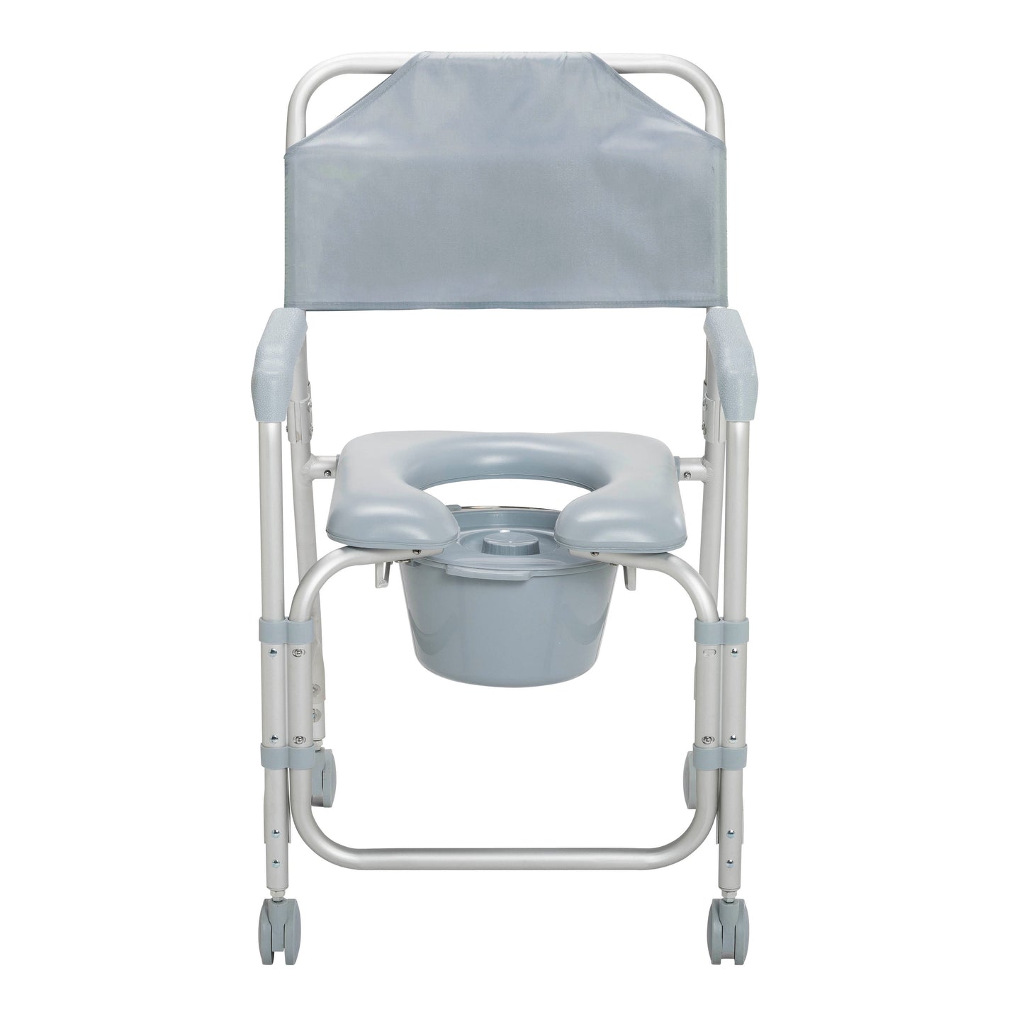 Drive Medical Lightweight Portable Shower Commode Chair with Casters