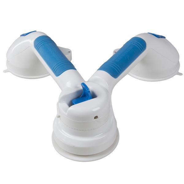 Suction Grab Bar with Red & Green Safety Indicators – PCP, Tool-Free, Any Angle