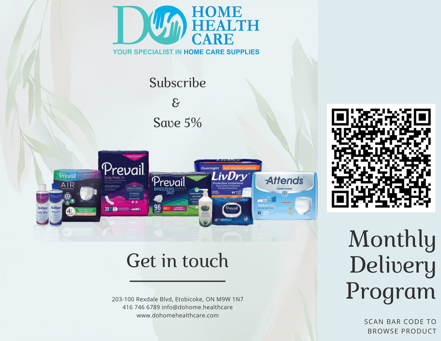 Save 5% with Auto-Delivery on Incontinence, Urology & Ostomy Supplies