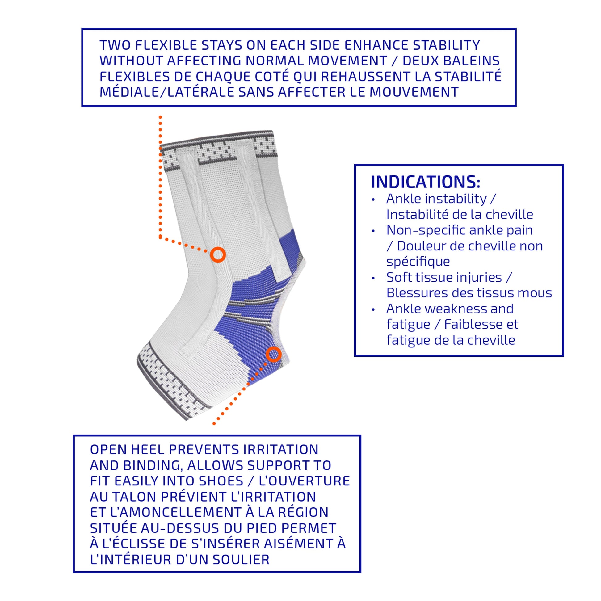 0063 / ANKLE SUPPORT WITH SPIRAL STAYS