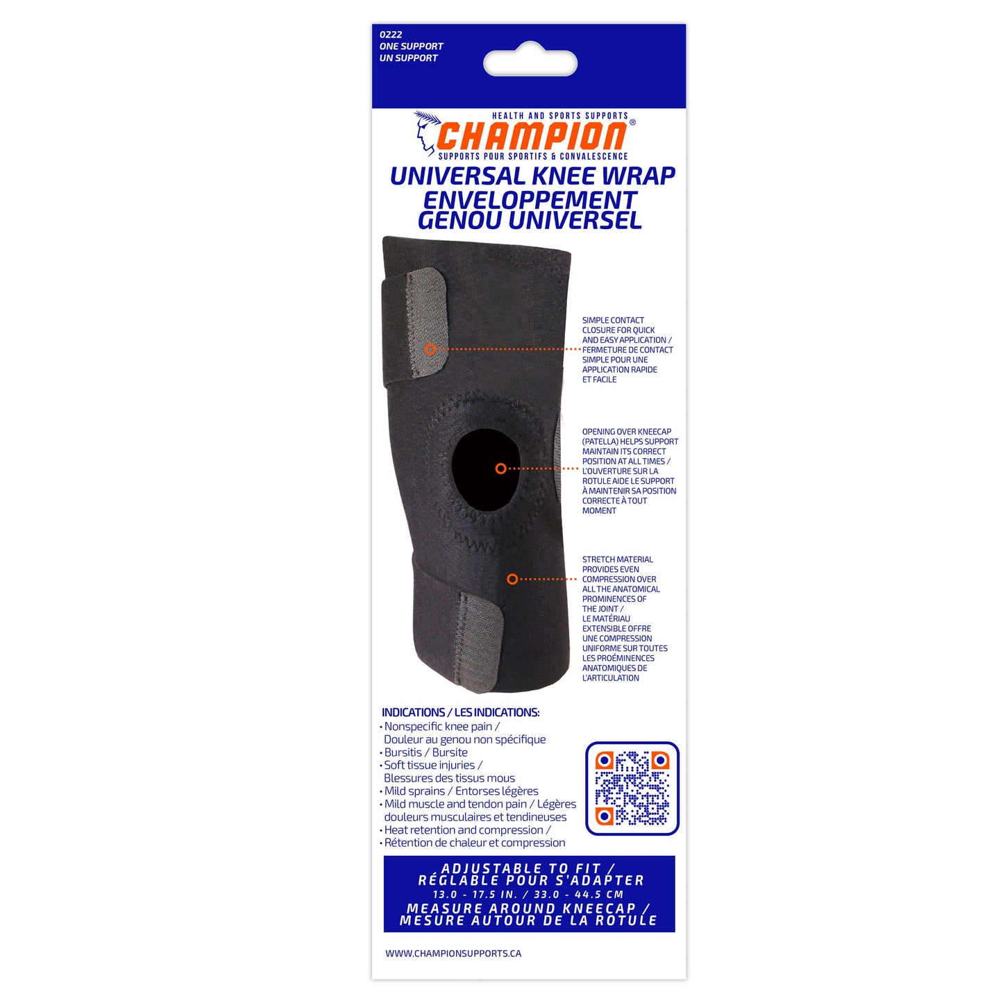 0222 / UNIVERSAL KNEE WRAP