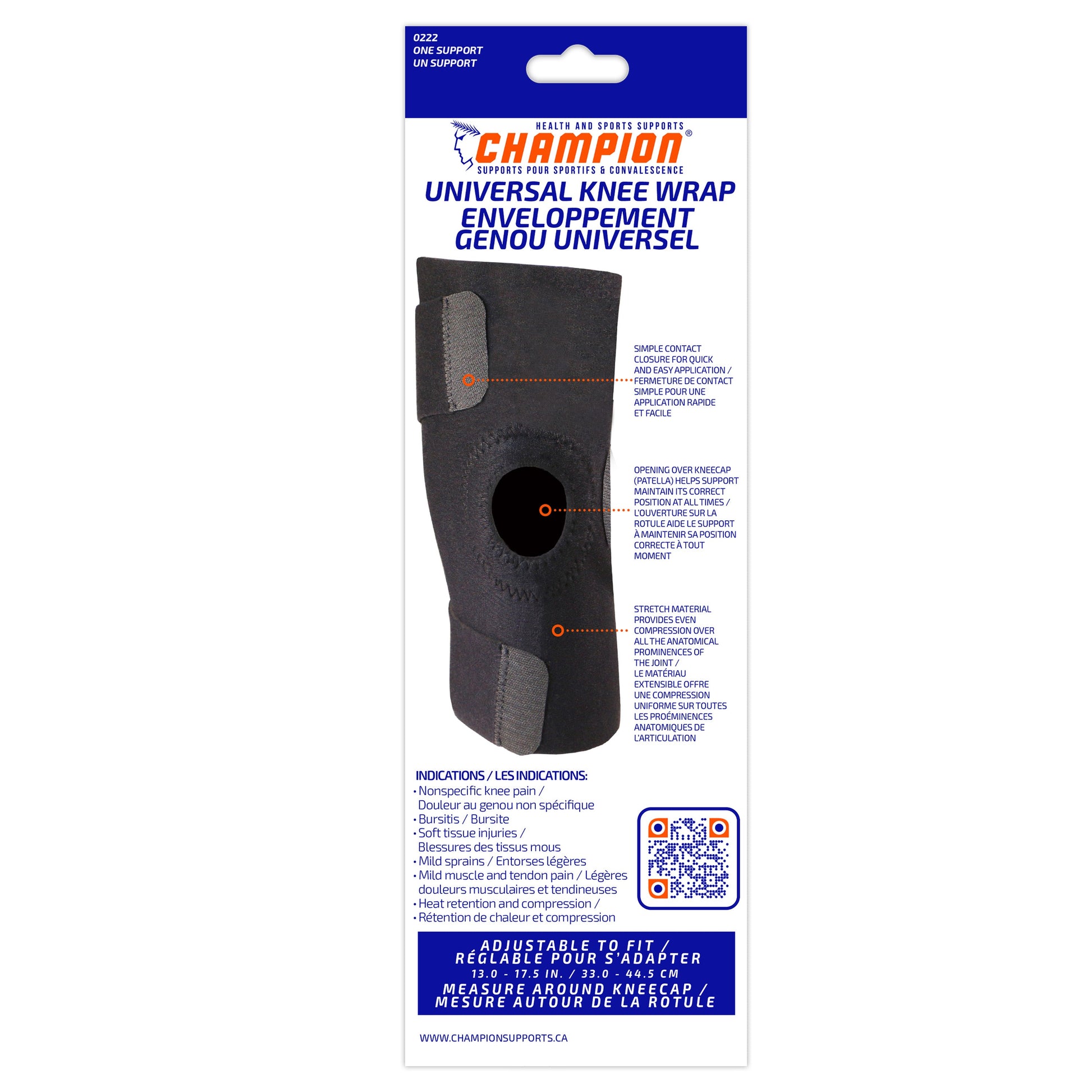 0222 / UNIVERSAL KNEE WRAP