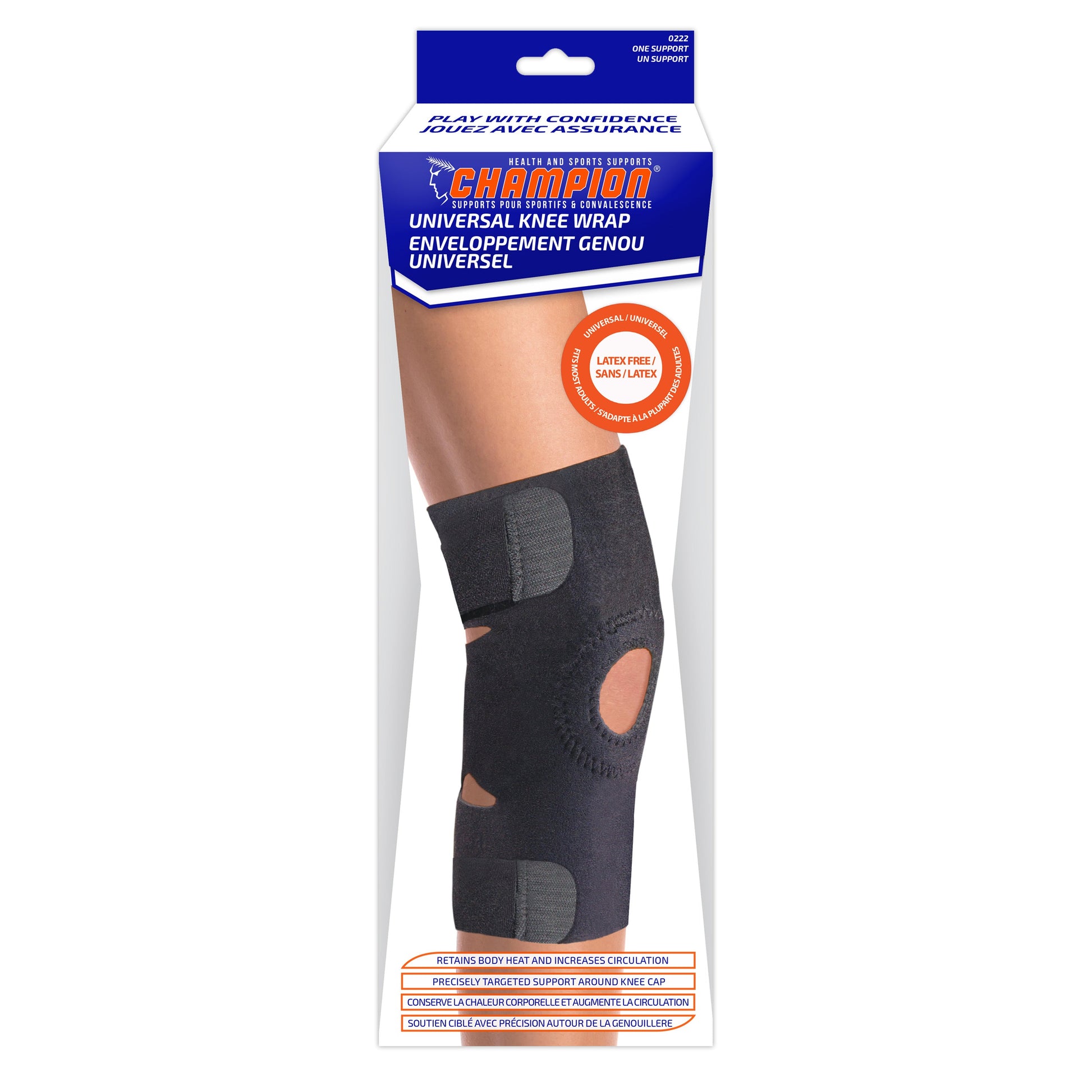 0222 / UNIVERSAL KNEE WRAP