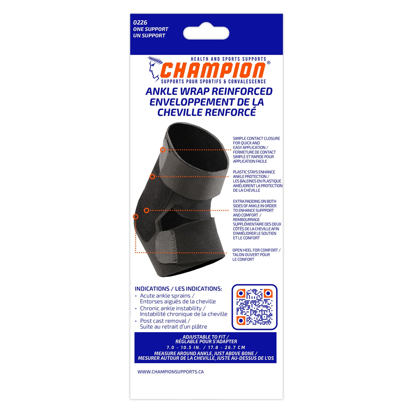 0226 / ANKLE WRAP, REINFORCED