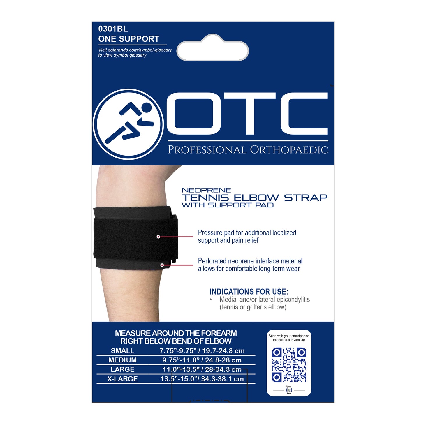 0301 / NEOPRENE ELBOW STRAP - PRESSURE PAD