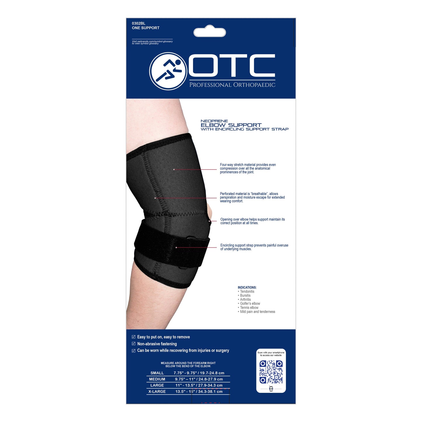 0302 / NEOPRENE ELBOW SUPPORT - STRAP
