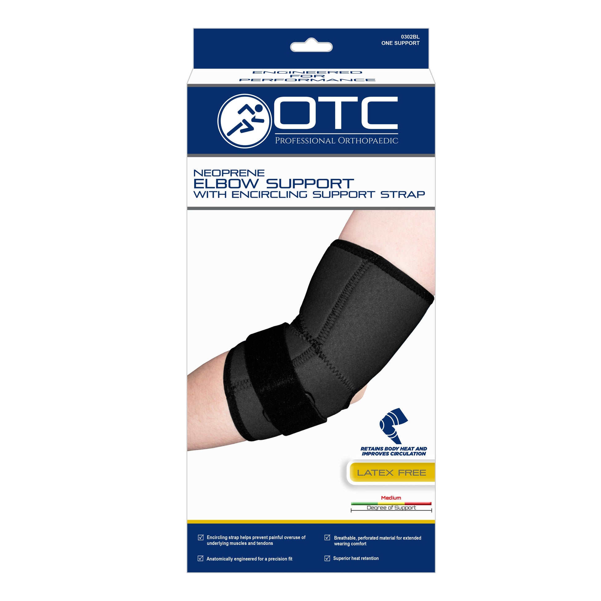 0302 / NEOPRENE ELBOW SUPPORT - STRAP