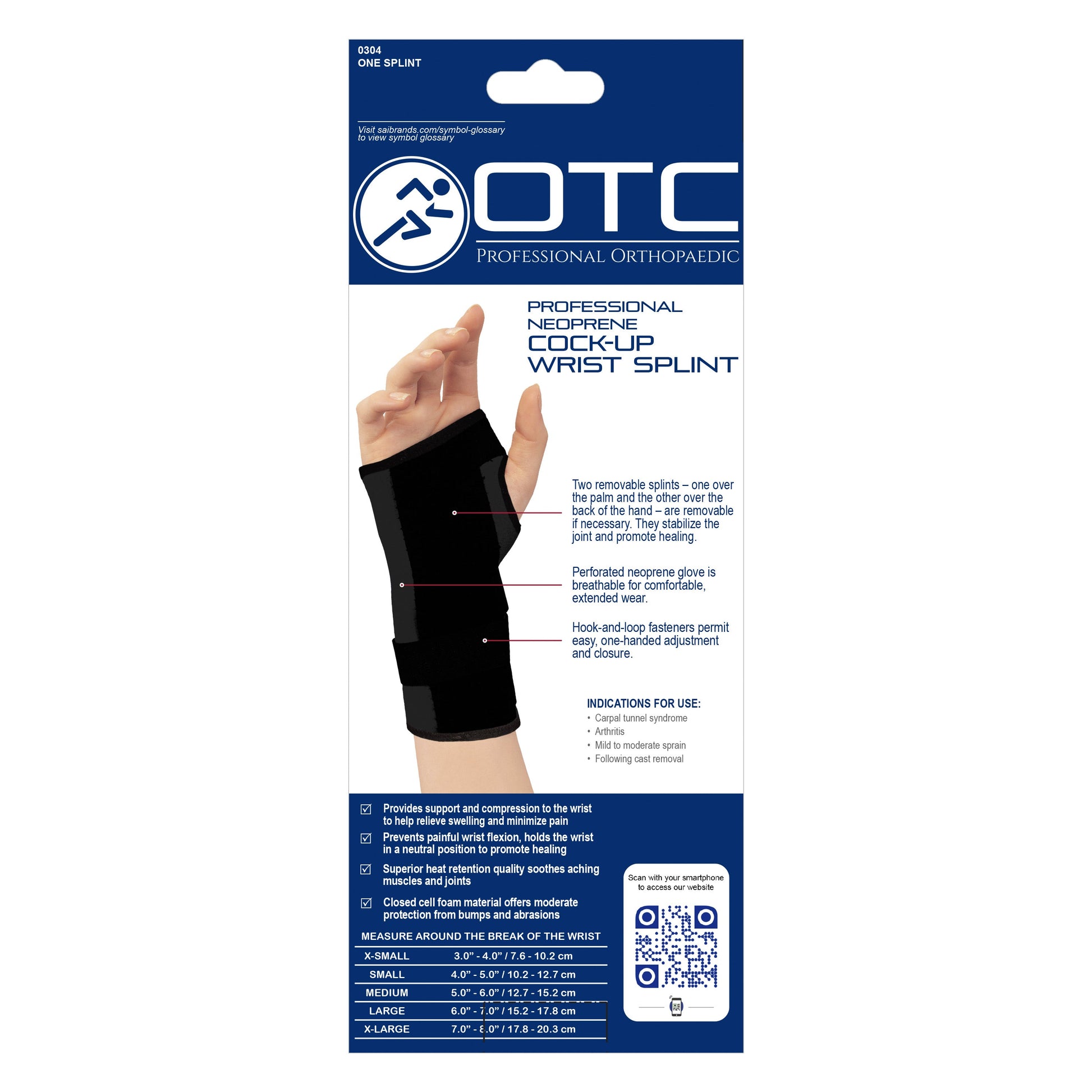 0304 / NEOPRENE WRIST SPLINT