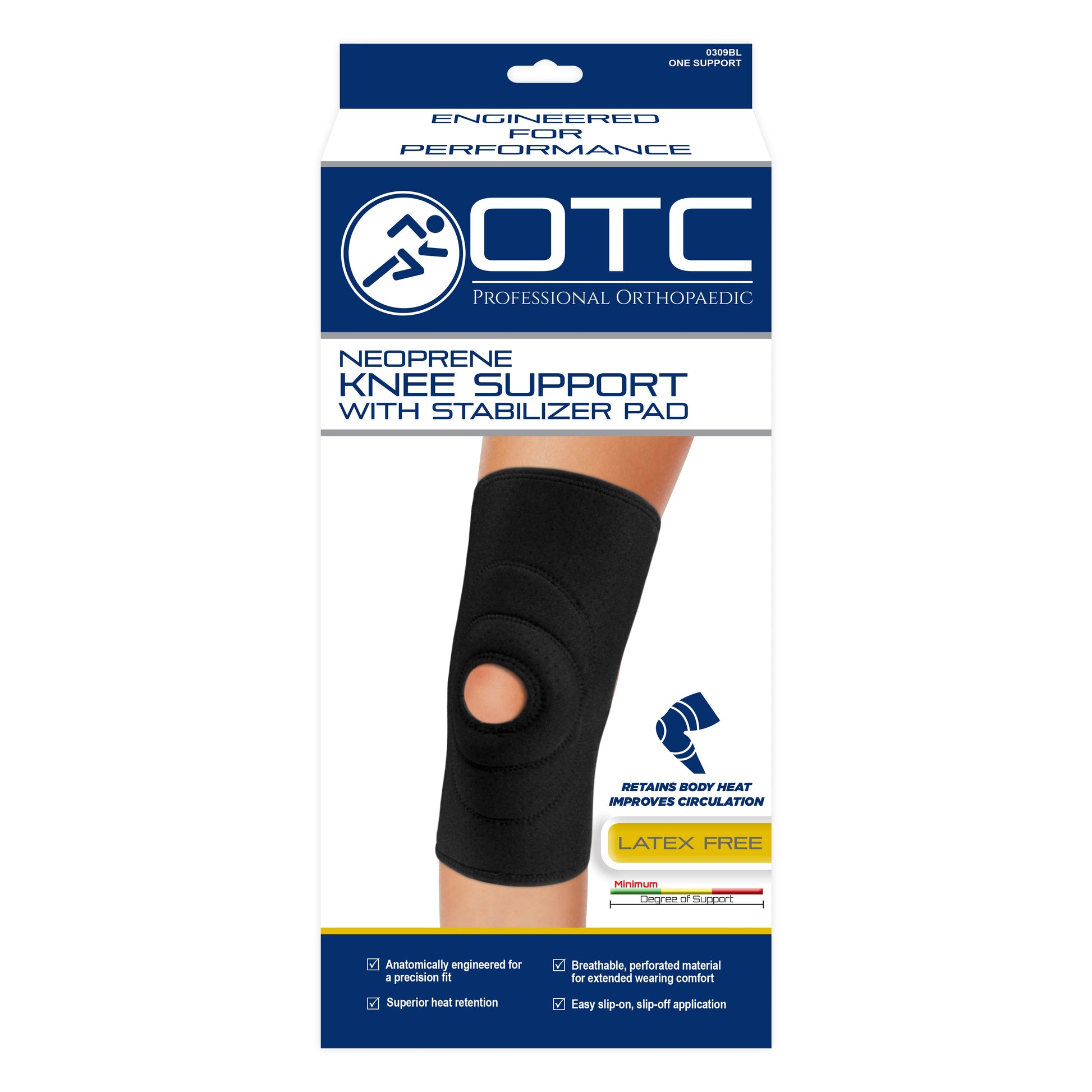 0309 / NEOPRENE KNEE SUPPORT - STABILIZER PAD