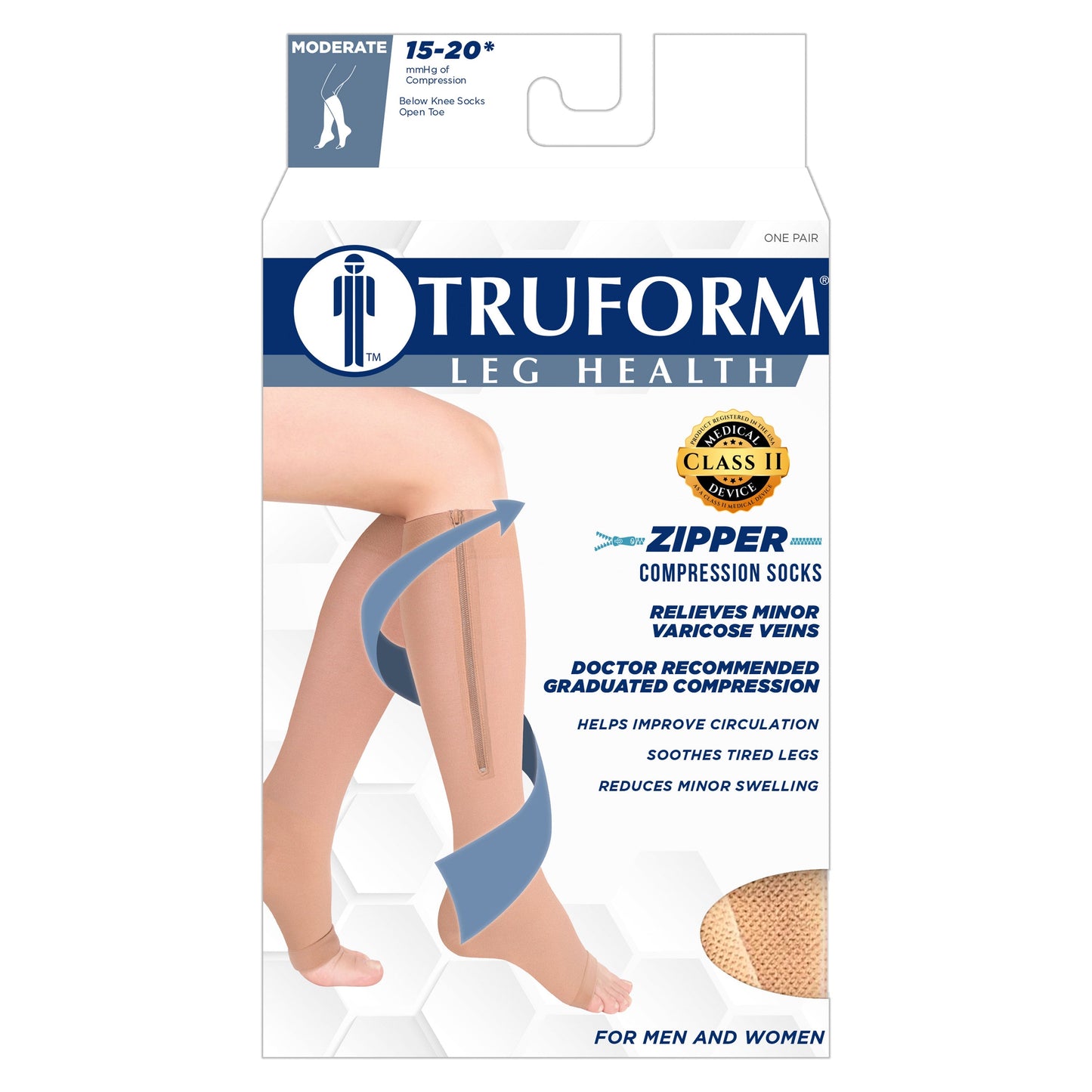 Knee High Zipper Compression Socks