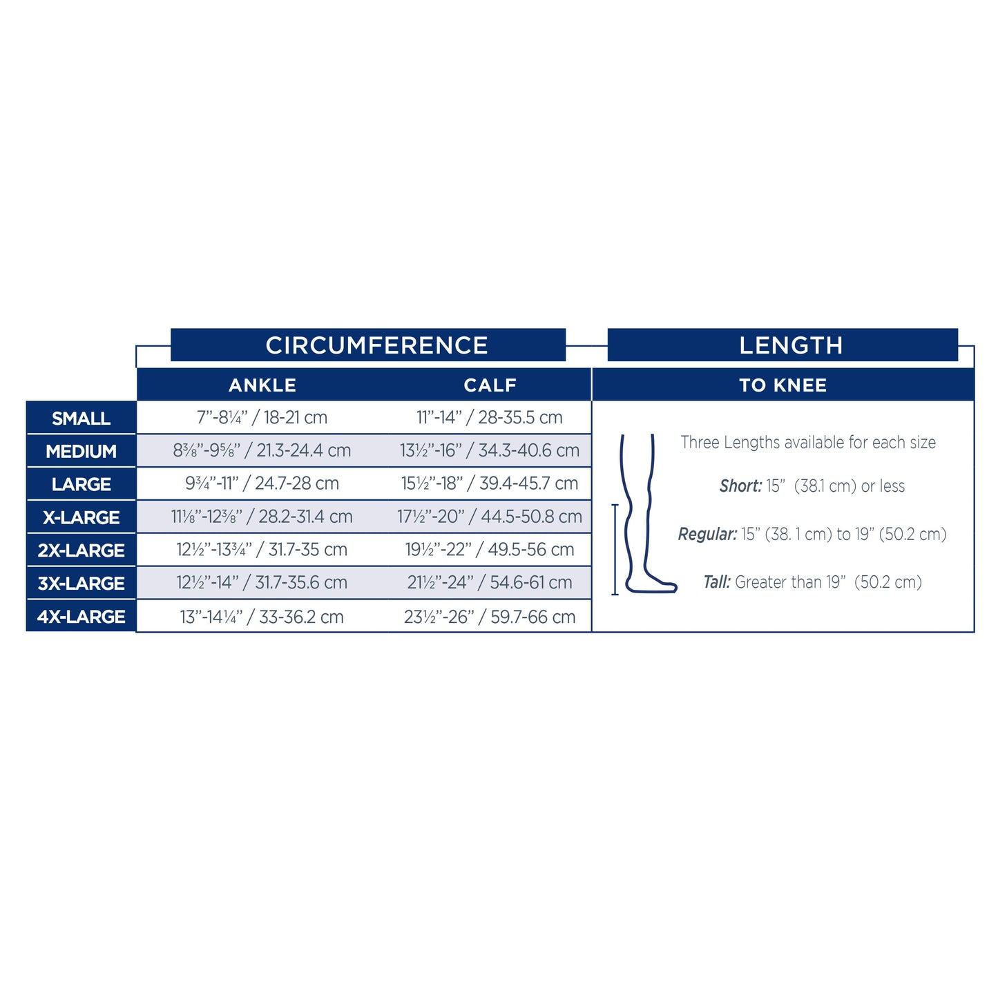 Anti-Embolism Knee High Closed Toe