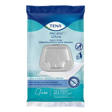 TENA Proskin Ultra Scent-Free Washcloths