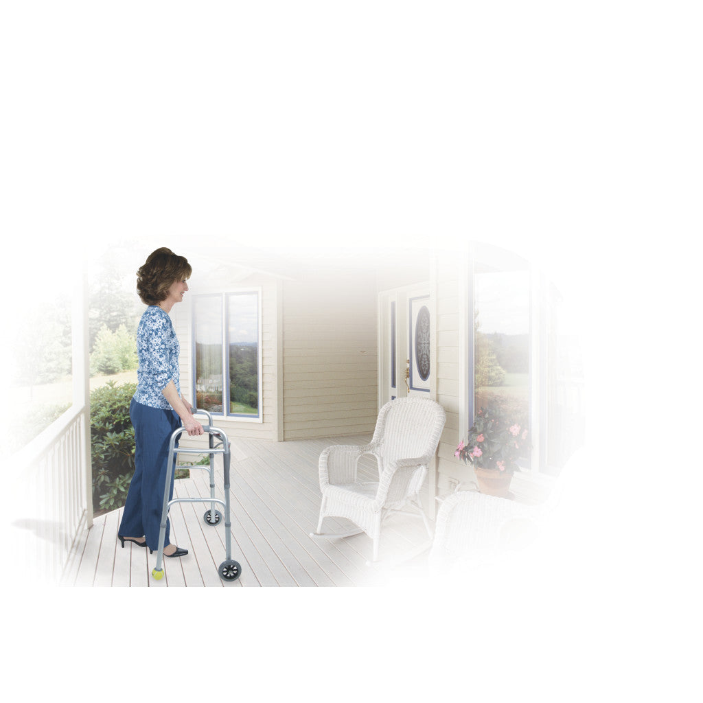 Swivel Wheel with Lock & Two Sets of Rear Glides