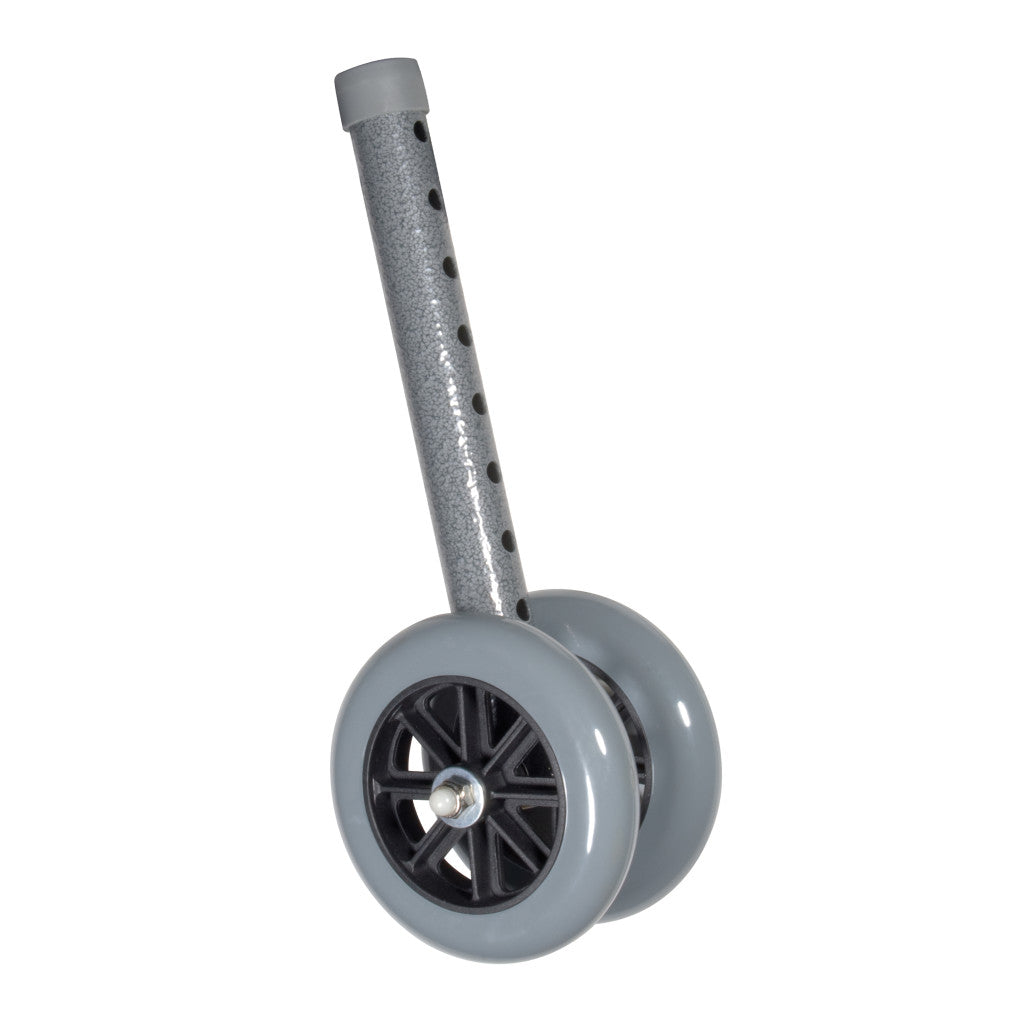 5" Bariatric Walker Wheels with Two Sets of Rear Glides