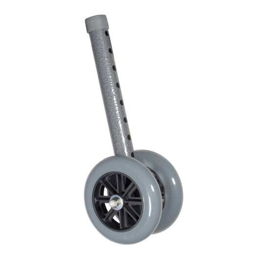 5" Bariatric Walker Wheels with Two Sets of Rear Glides