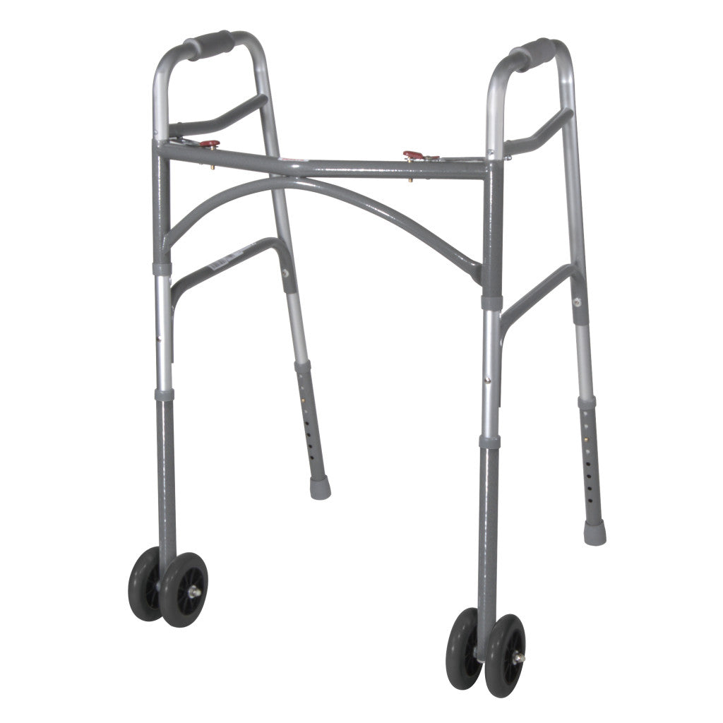 5" Bariatric Walker Wheels with Two Sets of Rear Glides