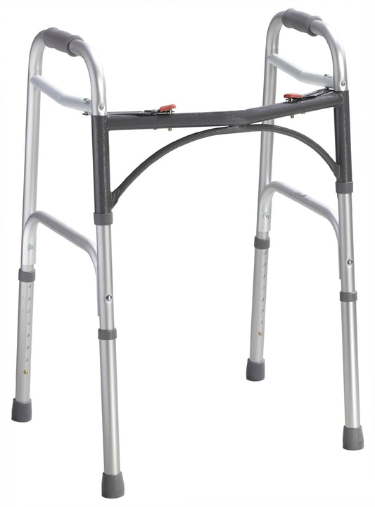 Deluxe Two Button Folding Walker