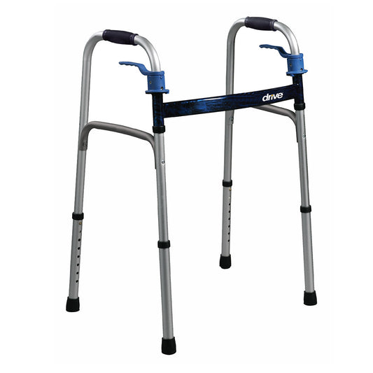 Trigger Release Folding Walker – Deluxe, 350 lb, Easy for Limited Hand Dexterity