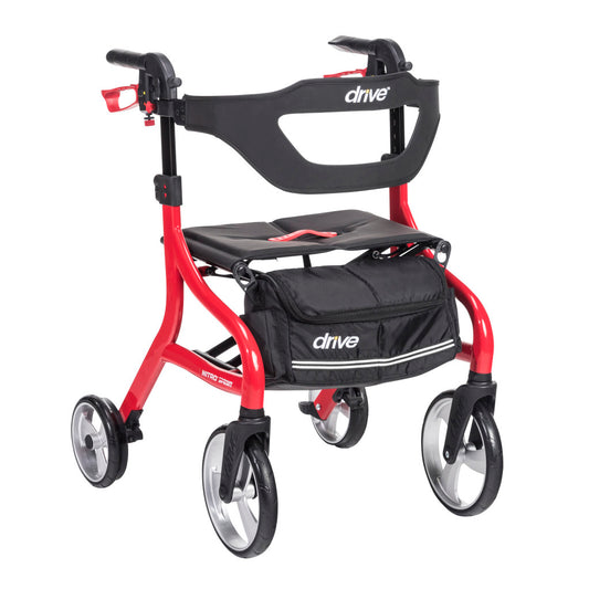 Nitro Sprint Rollator – 350 lb Capacity, 10" Wheels, 3 Heights