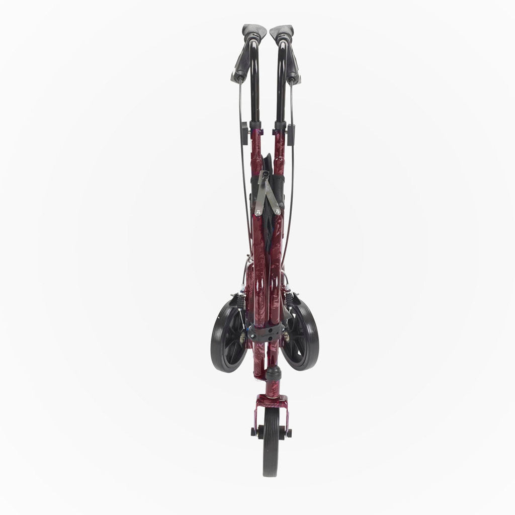 Deluxe 3 Wheel Aluminum Rollator, 7.5" Casters
