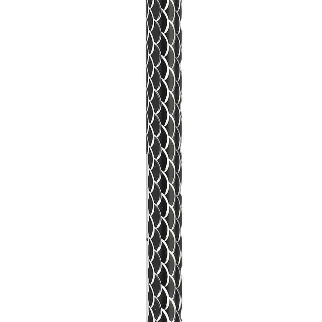 Offset Handle Cane Black Wave