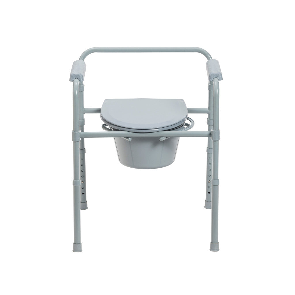Folding Steel Commode