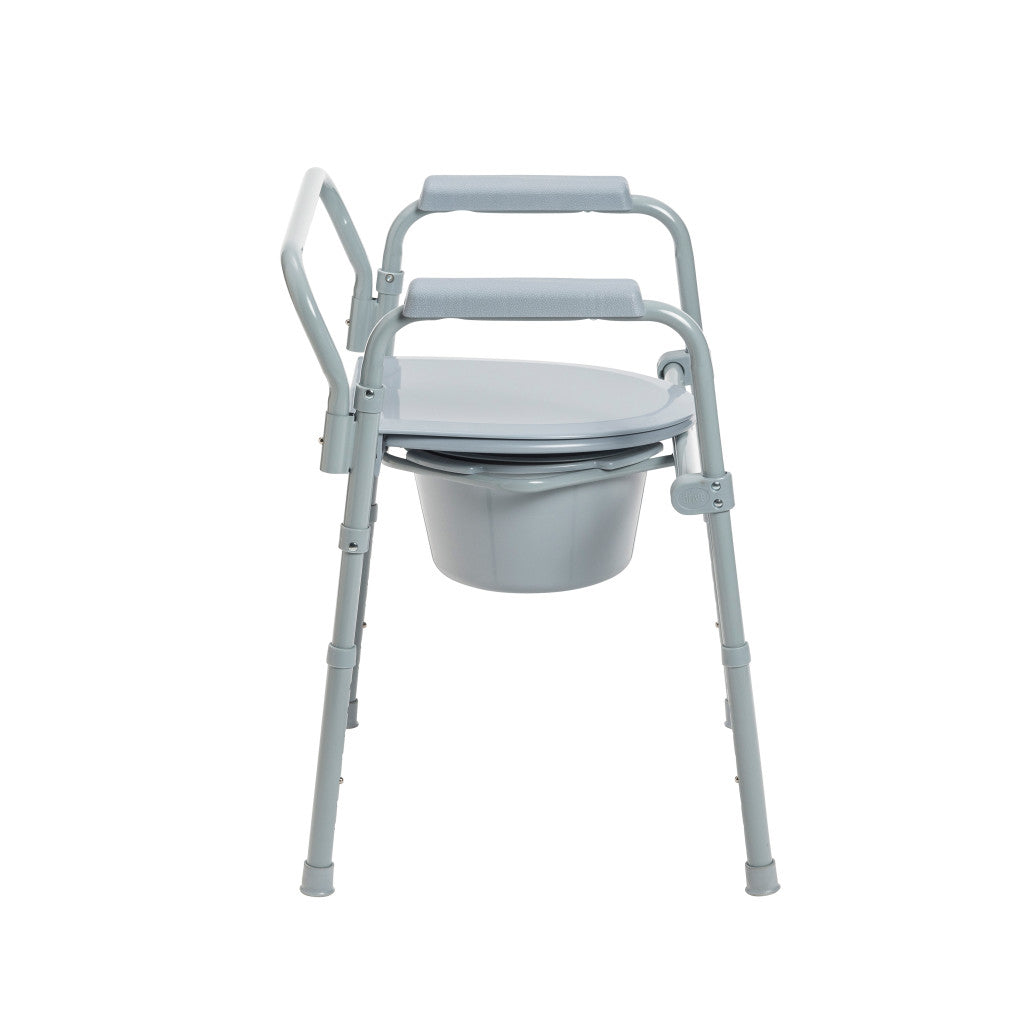 Folding Steel Commode