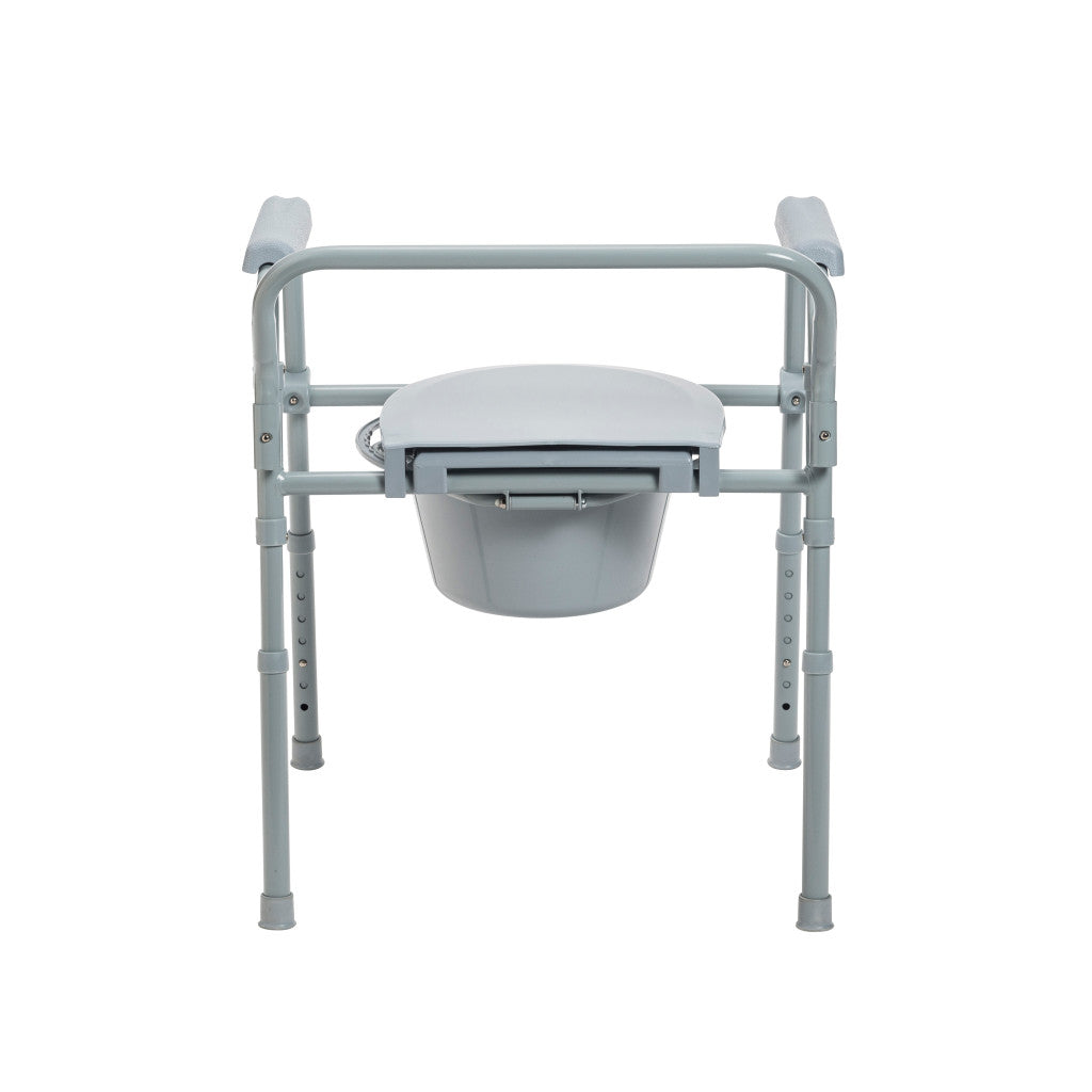 Folding Steel Commode Combo with Absorbent Commode Liners