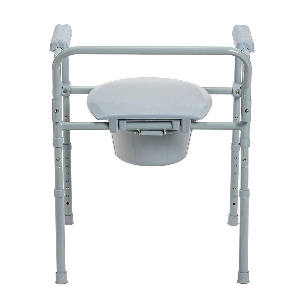 Folding Steel Commode