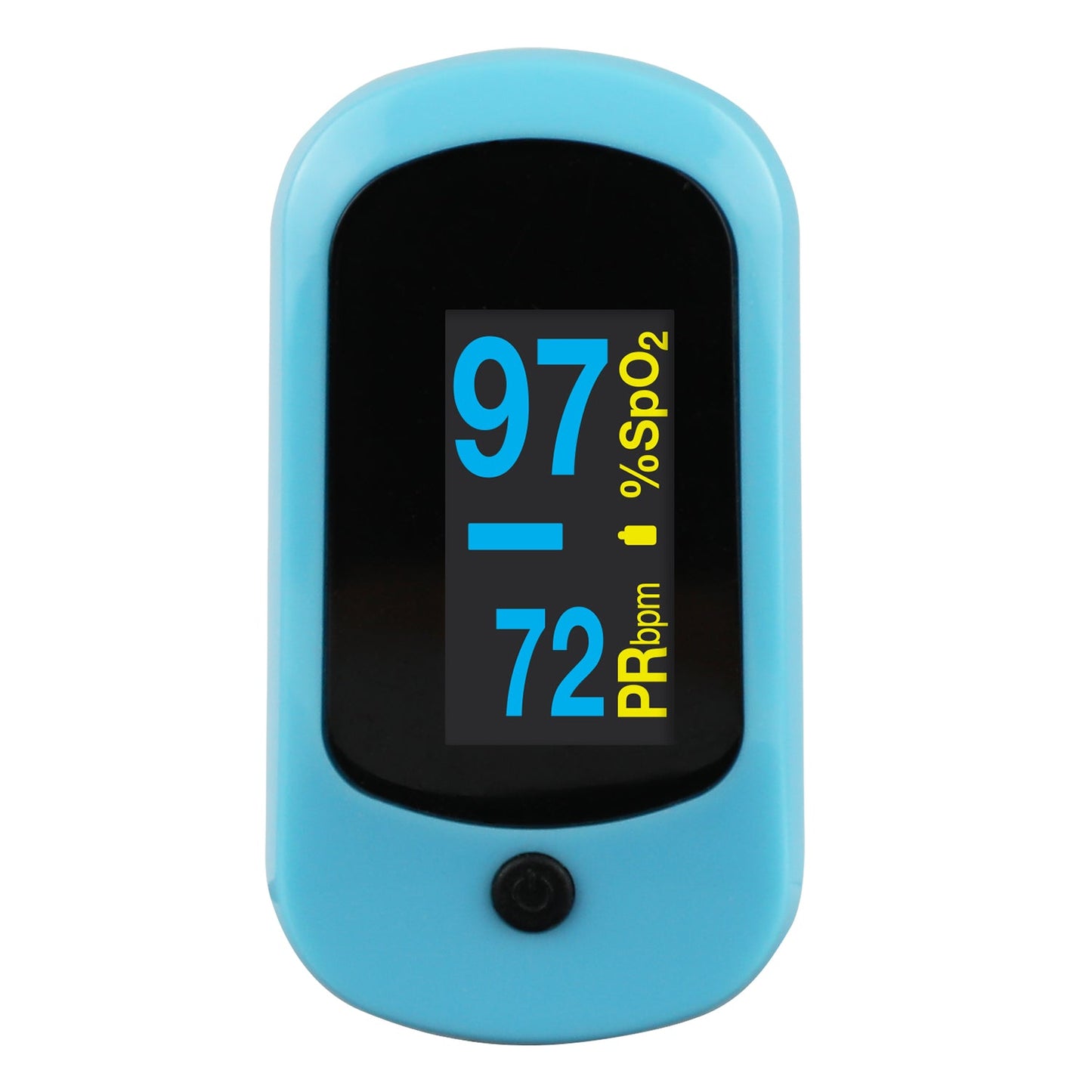 BIOS Fingertip Pulse Oximeter with EZ-Read 7-Way Display and Carrying Case