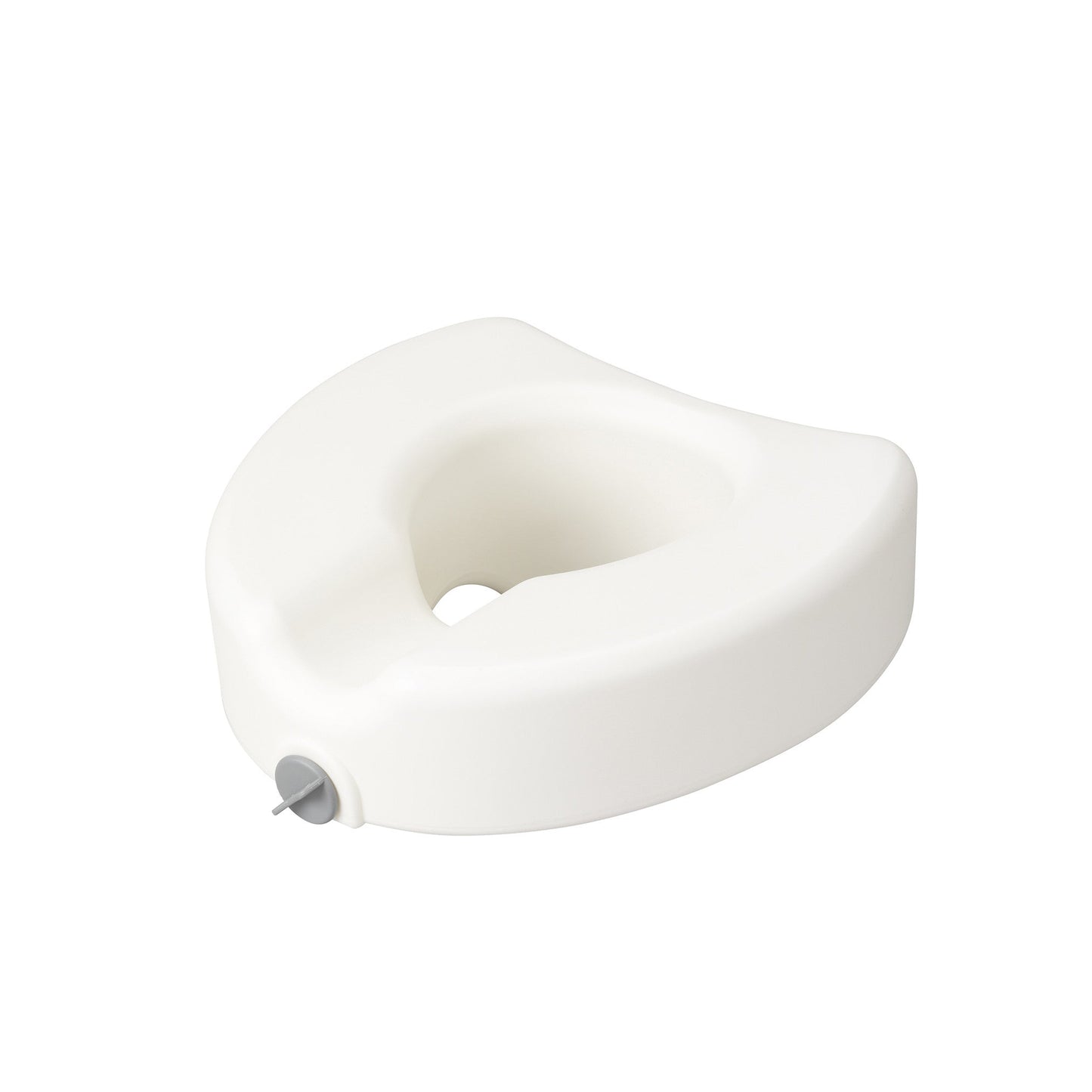 Premium Plastic 4.5" Raised Toilet Seat with Lock, Elongated