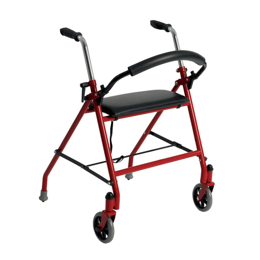 Drive Two Wheeled Walker with Seat, Red