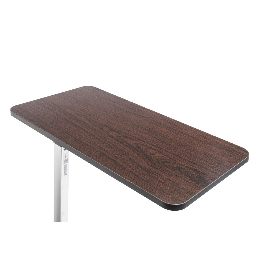 Non-Tilt Overbed Table – Drive Medical, 40 lb, Height 28"–45", Textured Laminate Top