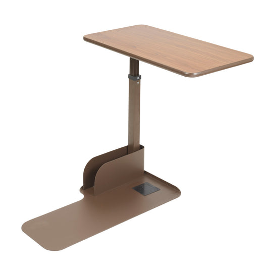 Lift Chair Side Table – Left Side, 50 lb, 360° Pivot Top, Magazine Rack