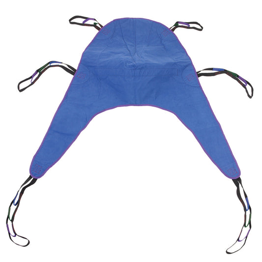 Divided Leg Patient Lift Sling with Headrest – Large, 450 lb, 63"x44", Nylon, Floor Lifts