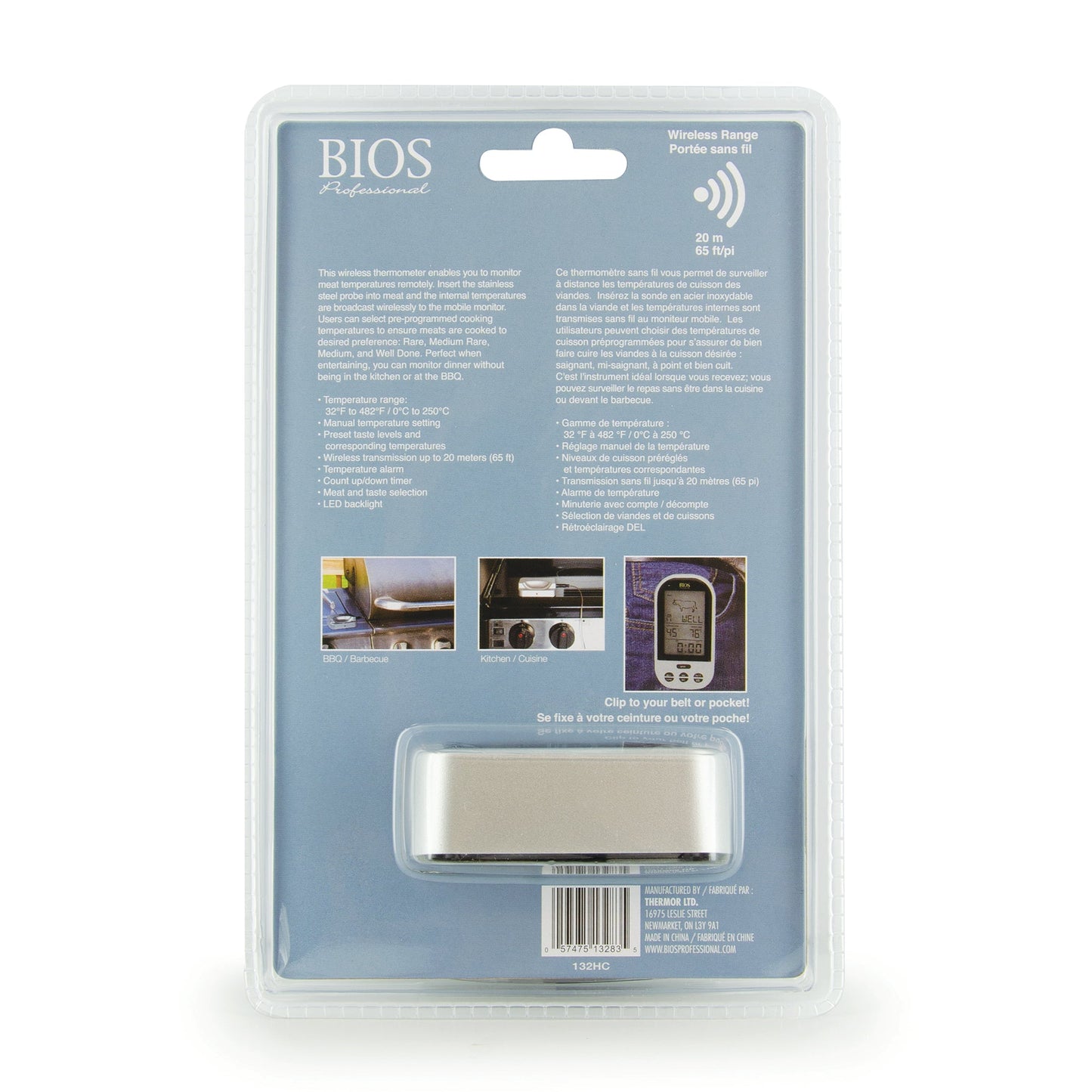 Wireless Pre-programmed Thermometer