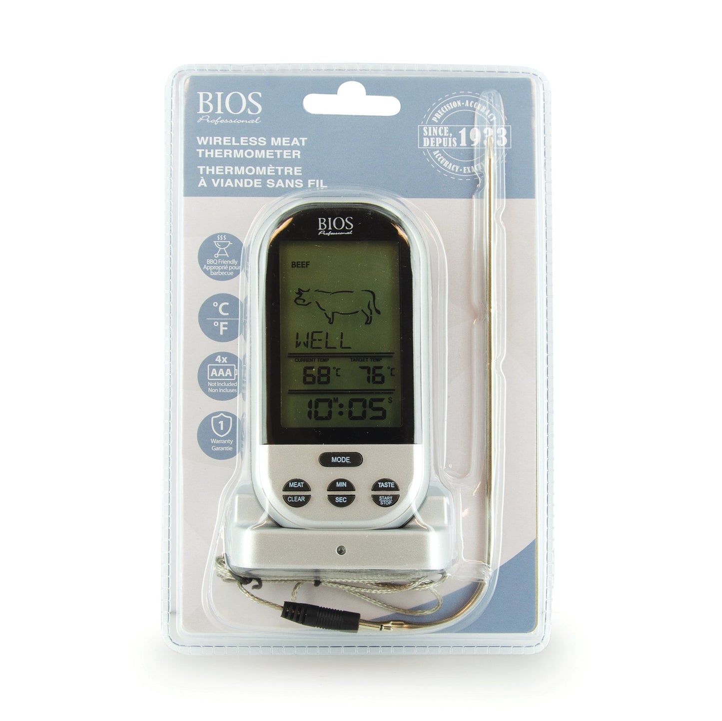Wireless Pre-programmed Thermometer