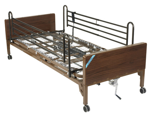 Delta Full Electric Low Hospital Bed with Full Rails