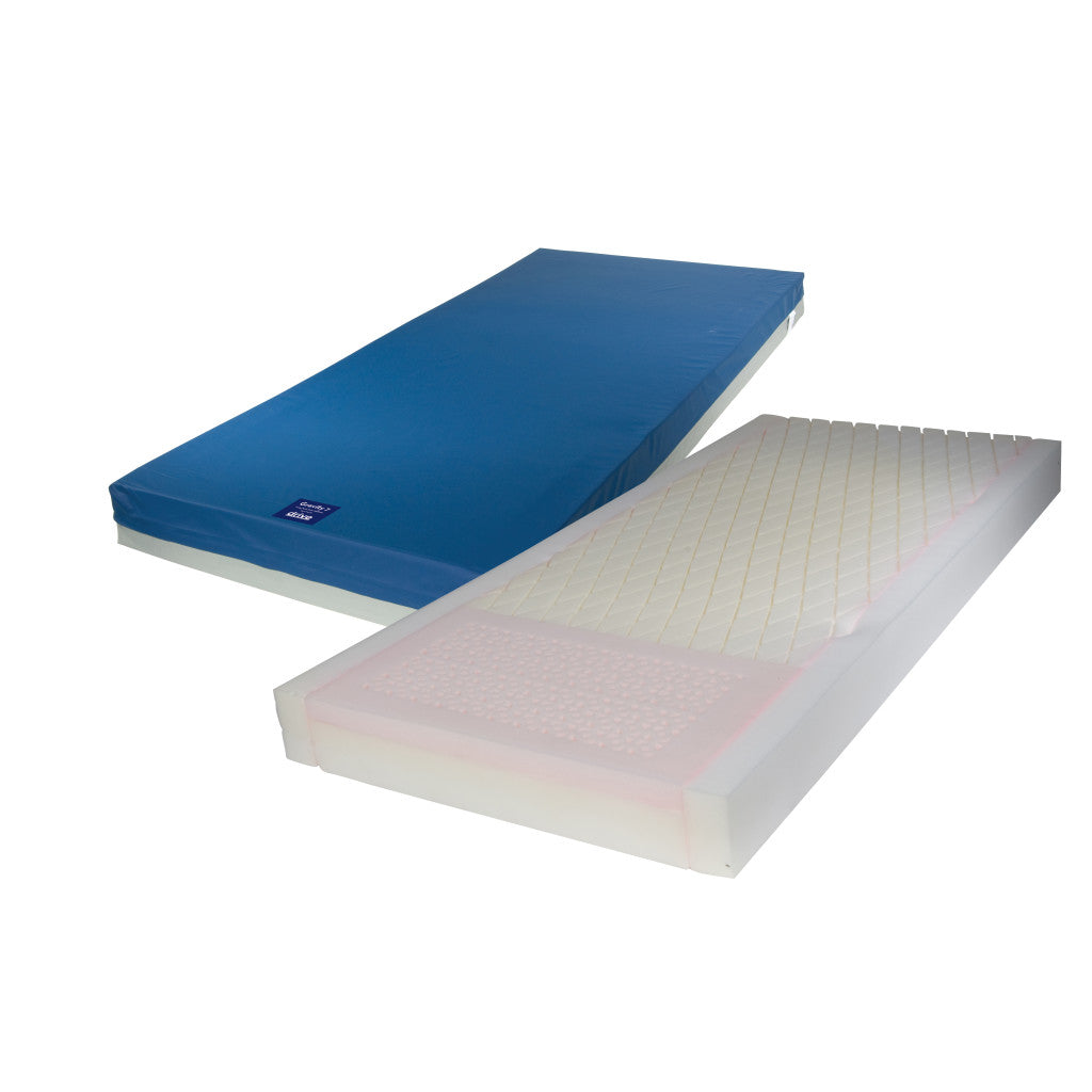 Pressure Redistribution Mattress – Gravity 7 LTC, 300 lb, 76"x36", Memory Foam Heel, No Cut Out (Small)