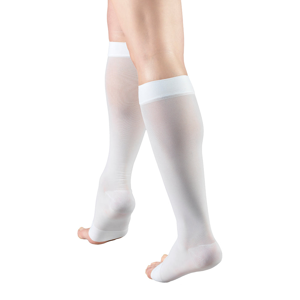 Ladies' Sheer Knee High Open Toe Stockings/1772 15-20 mmHg