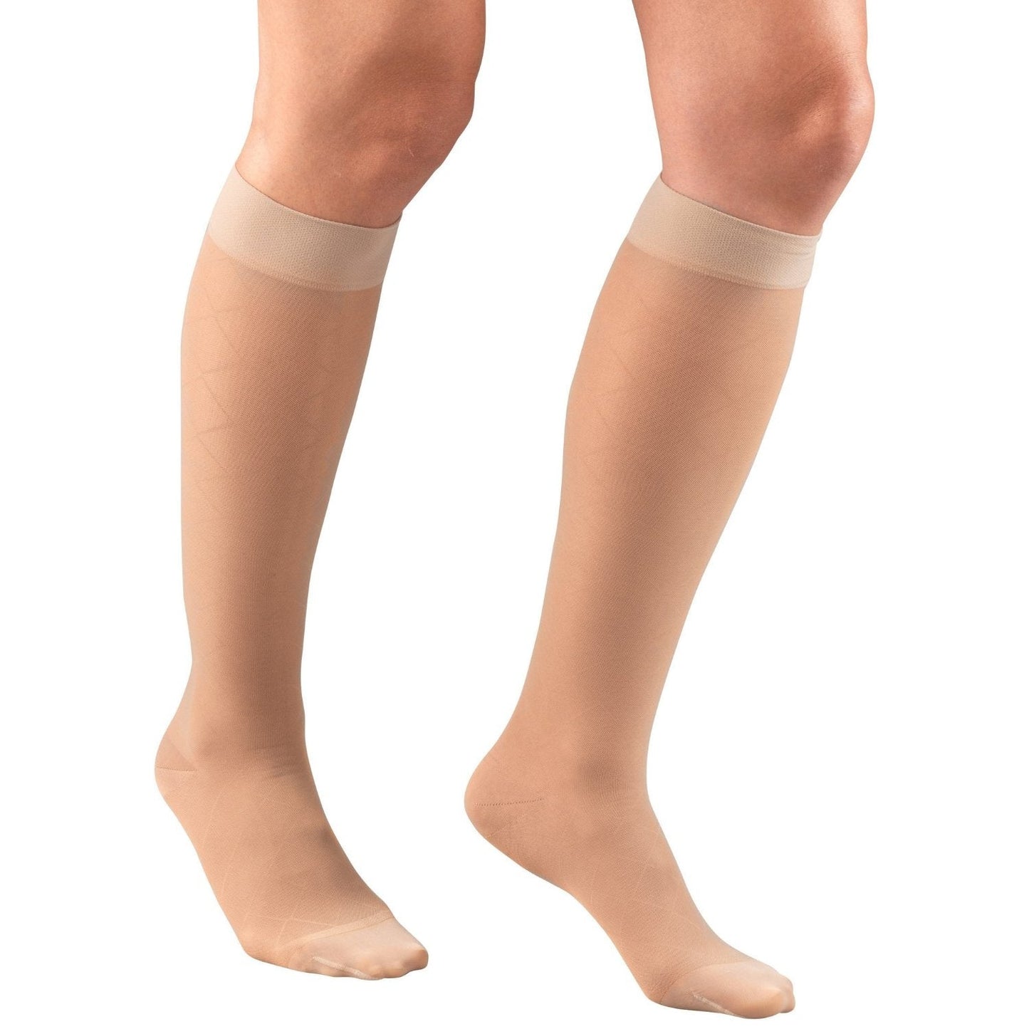 Ladies' Pattern Sheer Knee High Closed