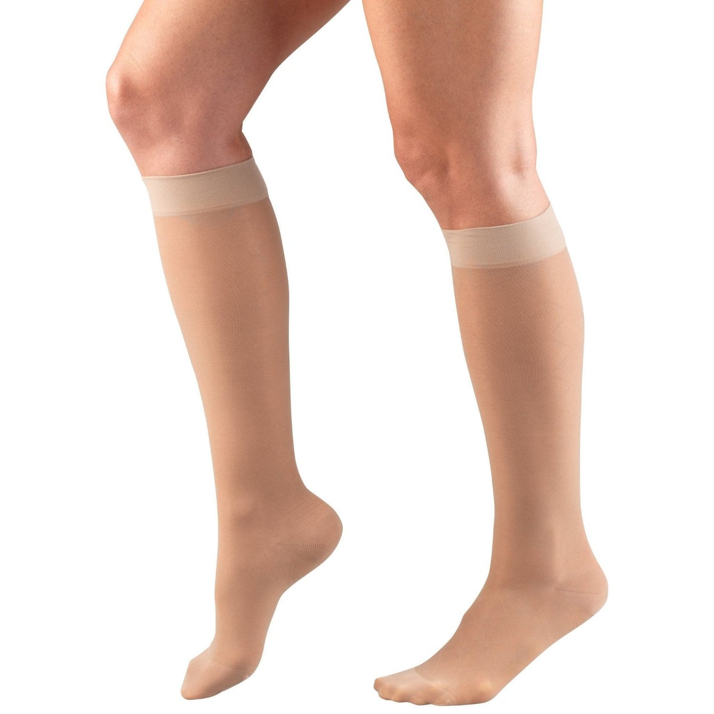 Ladies' Pattern Sheer Knee High Closed