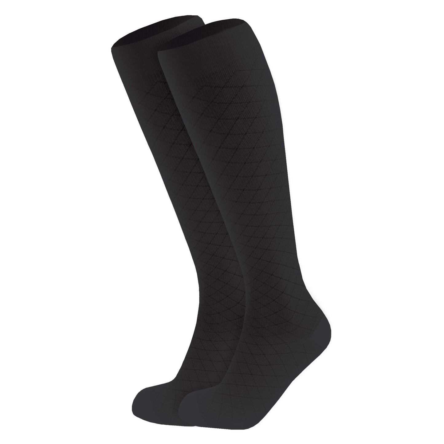 Knee High / Diamond Pattern / Unisex Socks / 1990