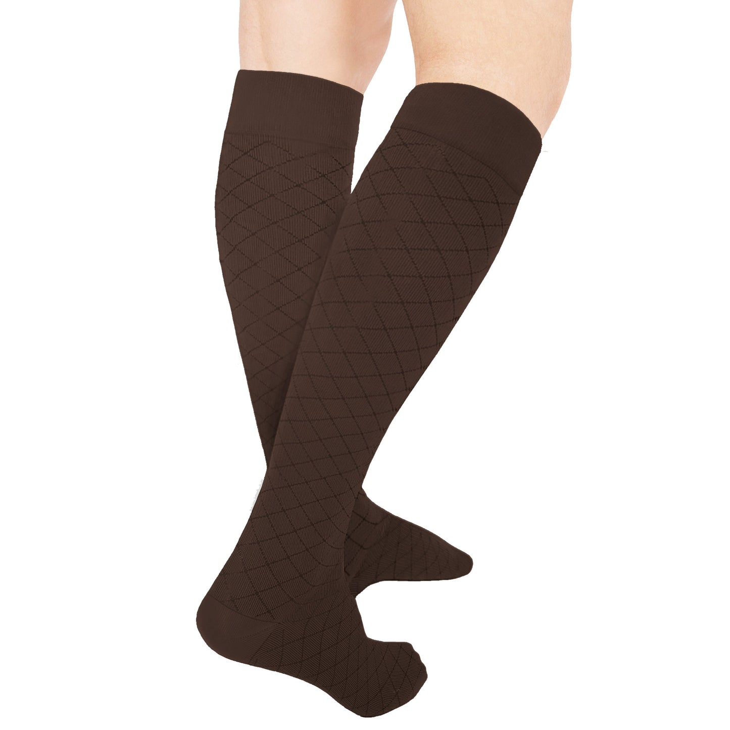 Knee High / Diamond Pattern / Unisex Socks / 1990