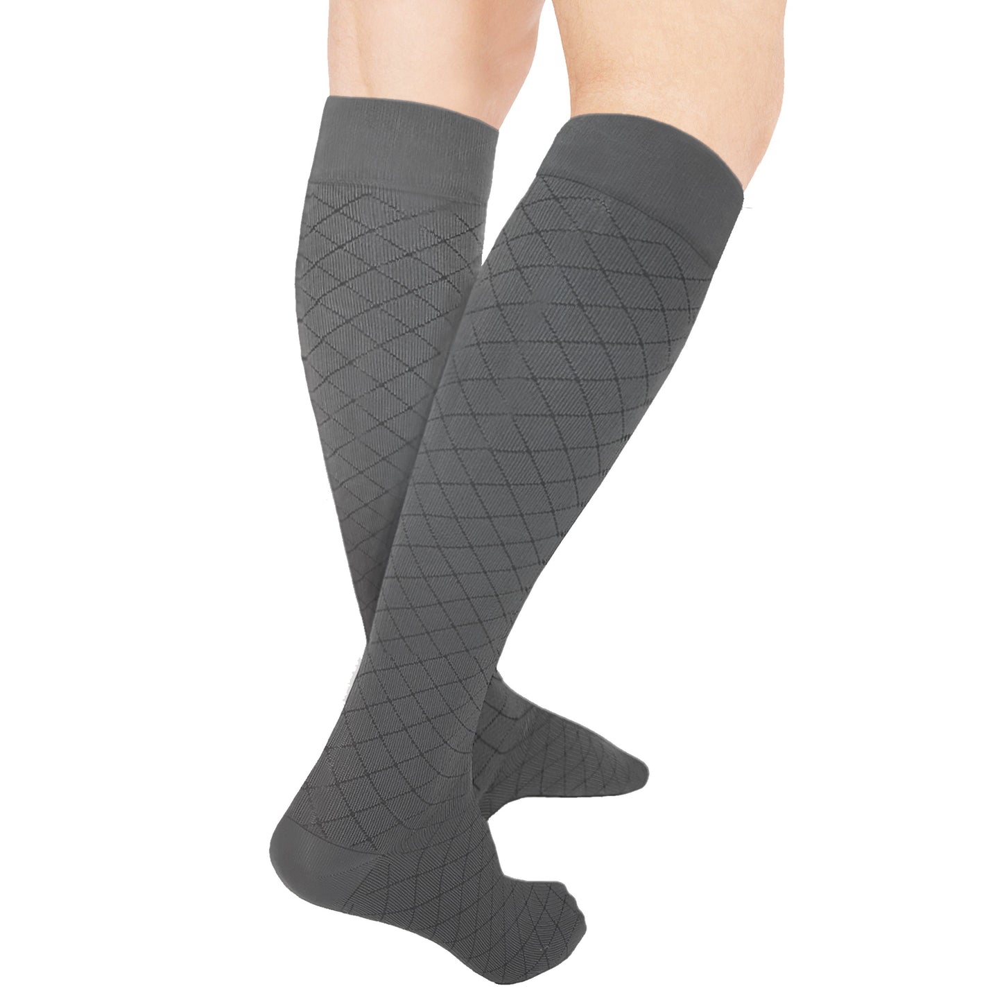 Knee High / Diamond Pattern / Unisex Socks / 1990